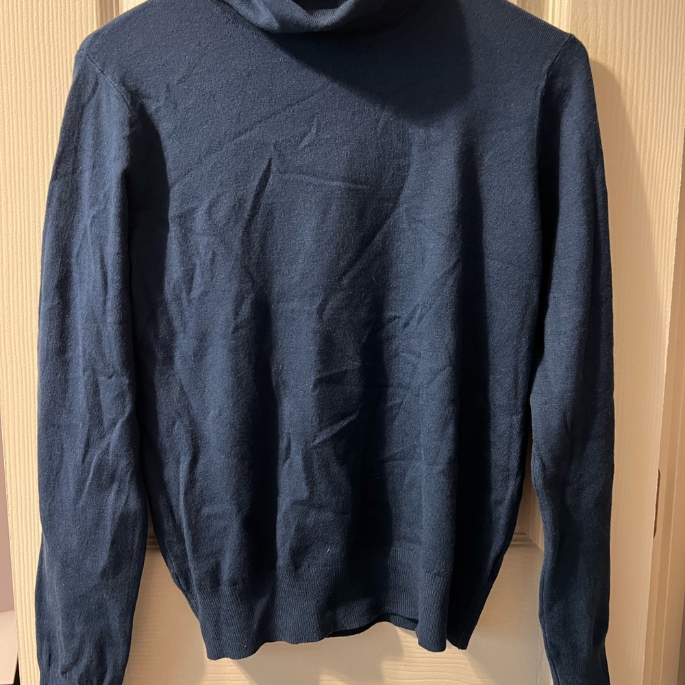 Navy Turtleneck Sweater